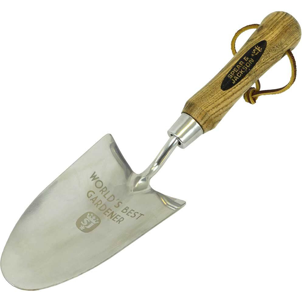 Spear and Jackson Occasions World's Best Gardener Etched Garden Trowel - Image 1