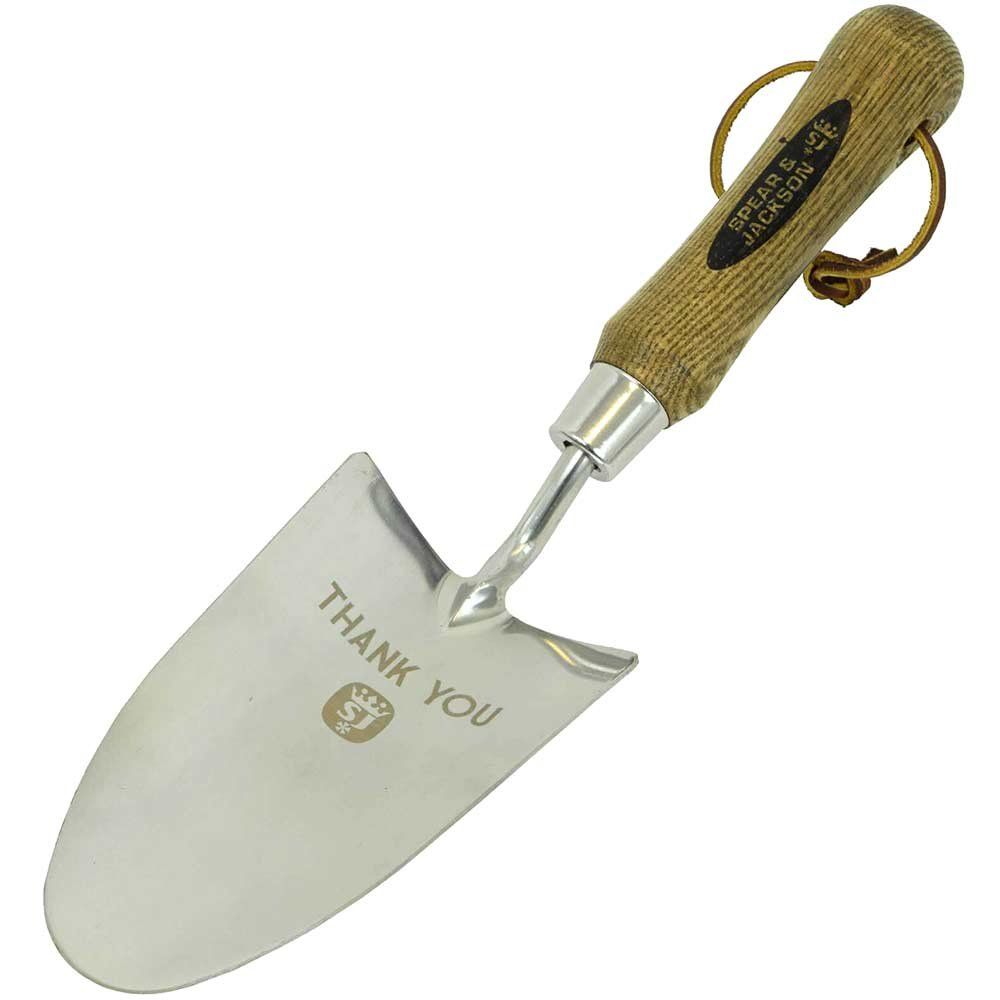 Spear and Jackson Occasions Thank You Etched Garden Trowel - Image 1