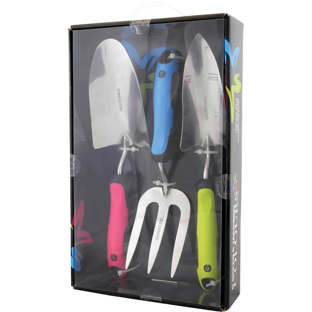 Spear and Jackson Colours 3 Piece Stainless Steel Garden Tool Set - Image 1