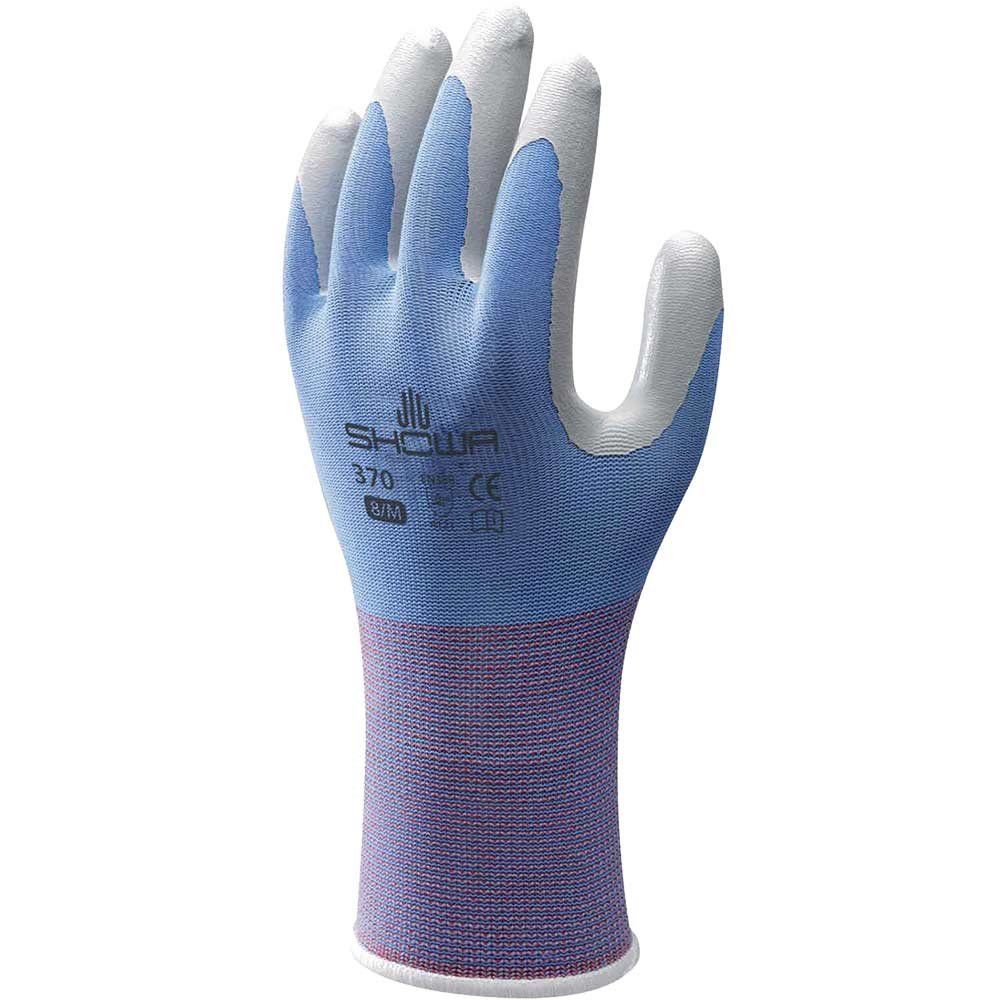 Kew Gardens Multi Purpose Nitrile Coated Gardening Gloves Blue M - Image 1