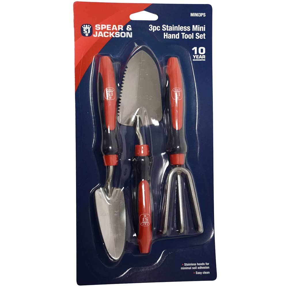 Spear and Jackson Select 3 Piece Stainless Steel Mini Garden Tool Set - Image 1