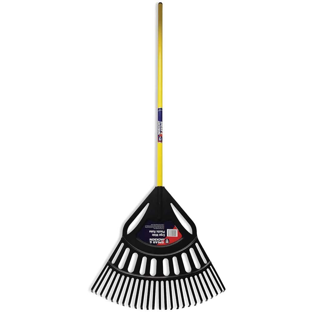 Spear and Jackson Ergowide Plastic Leaf Rake - Image 1