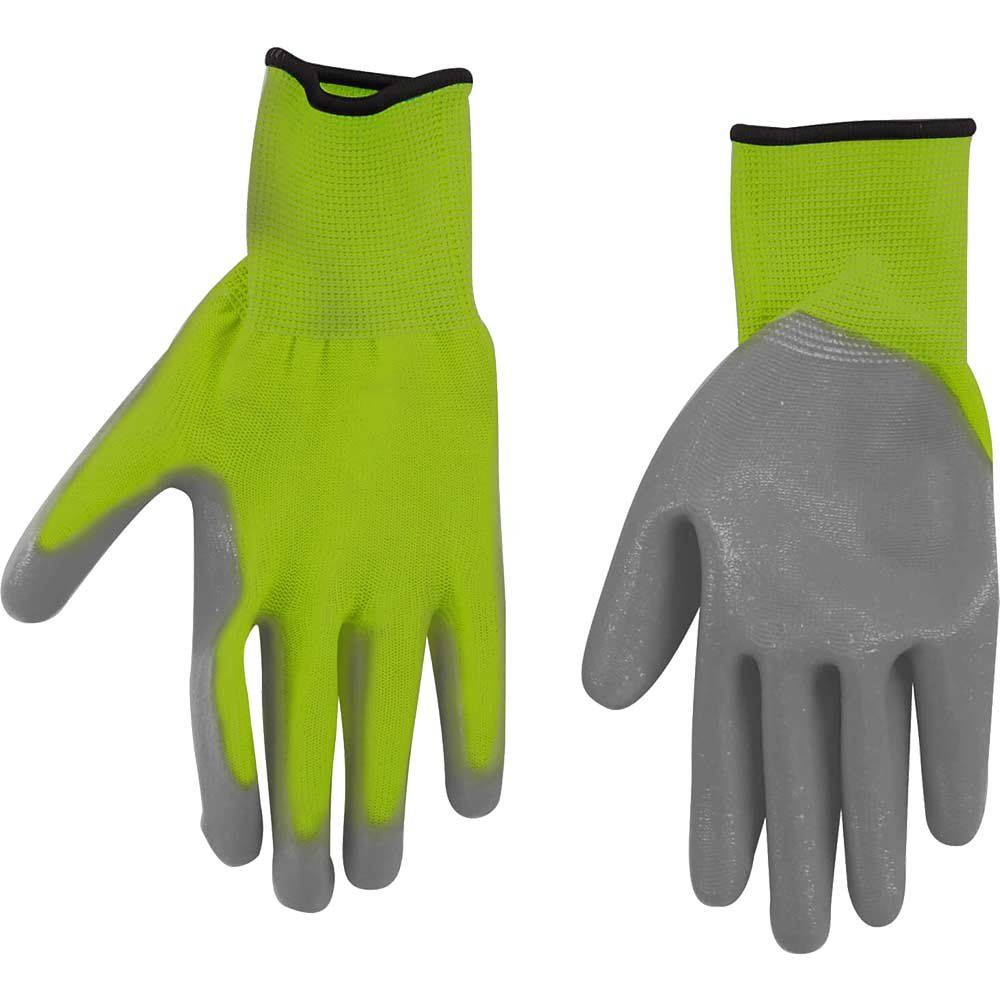 Kew Gardens Seeding and Weeding Gloves Grey / Green S Pack of 1 - Image 1