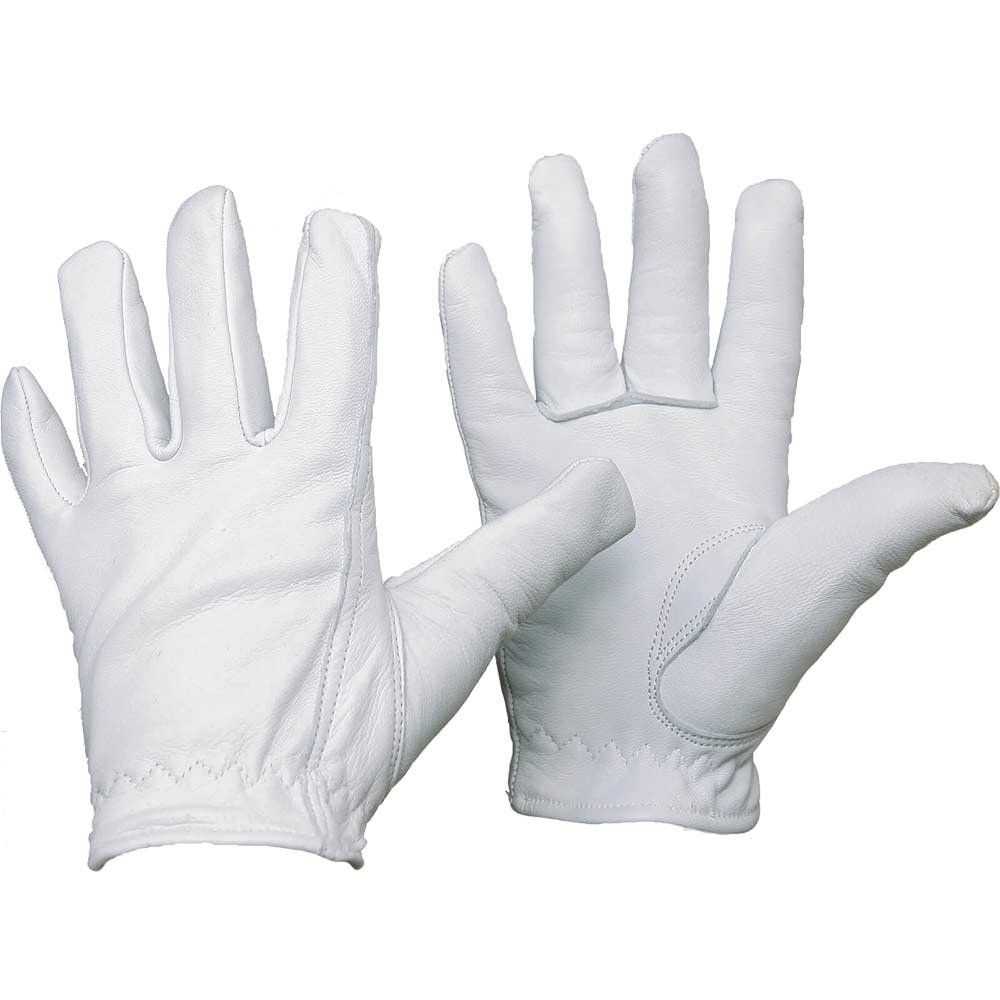 Kew Gardens Lined Leather Gardening Gloves Cream S Pack of 1 - Image 1