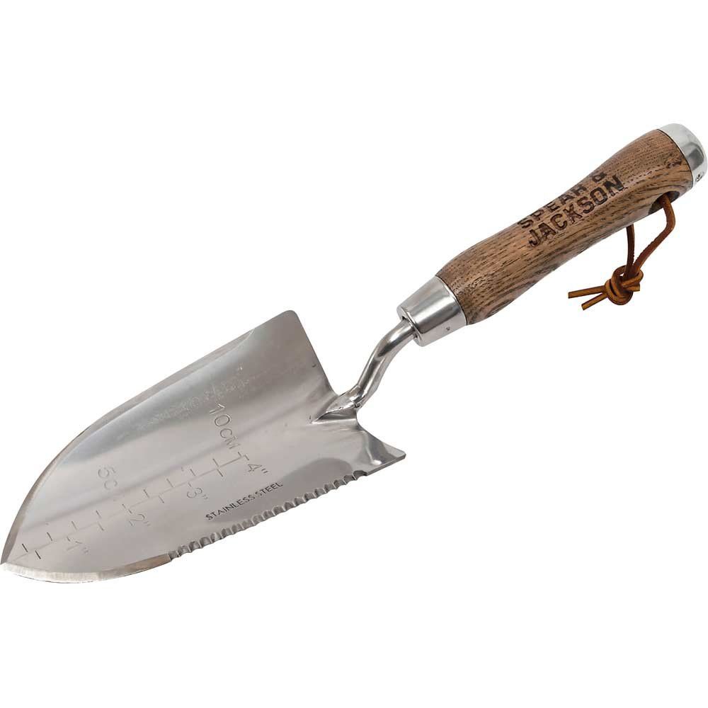 Spear and Jackson Versatility Stainless Steel Serrated Edge Garden Trowel - Image 1