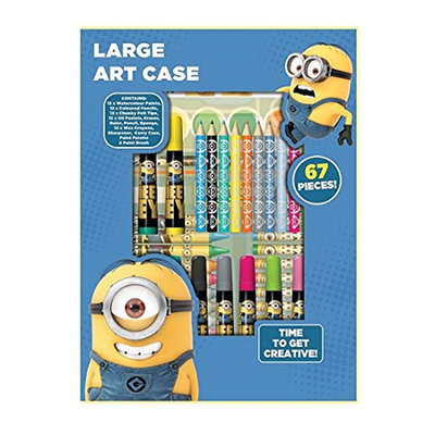 Despicable Me Minions Large Art Case - 67 Pieces! Children Gift - White