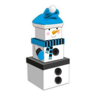 Medium Snowman Nested Boxes 3 Set