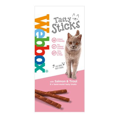 Pack of 6 Webbox Tasty Sticks - Salmon and Trout