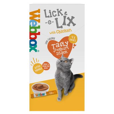 Pack of 4 Webbox Lick-E-Lix Cat Treats - Chicken - Thumbnail 2