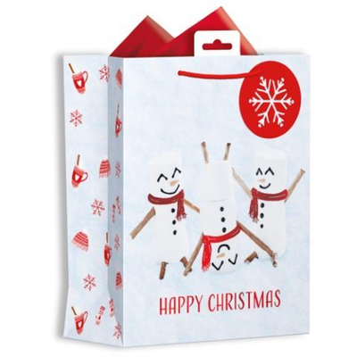 Medium Gift Bag Snowman 10.5' - Thumbnail 2