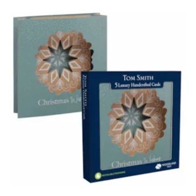 Tom Smith Lux Handmade Nordic Kraft Christmas Cards 5's