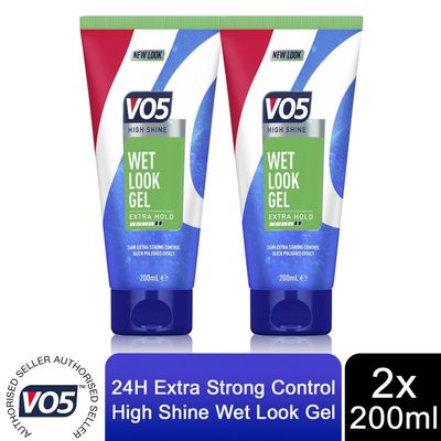 VO5 Wet Look Gel HighShine 24H ExtraStrong, 200ml - Buy 2 / 2