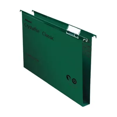 Rexel Crystalfile Classic A4 Suspension File 30mm Green (50) - Thumbnail 2