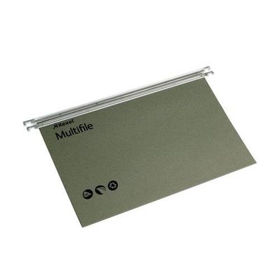 Rexel Multifile Foolscap Suspension File 15mm Green (50)