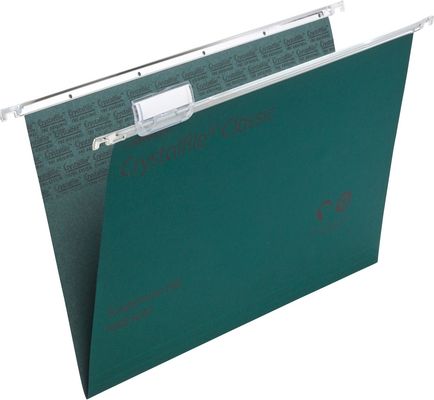 Rexel Crystalfile Classic Foolscap Suspension File 15mm Green (50)