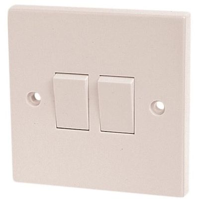 Dencon 4403NB Light Switch 2-Gang 2-Way 10A - Thumbnail 2