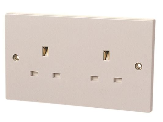 Dencon 4408NB Unswitched Socket 2-Gang 13A