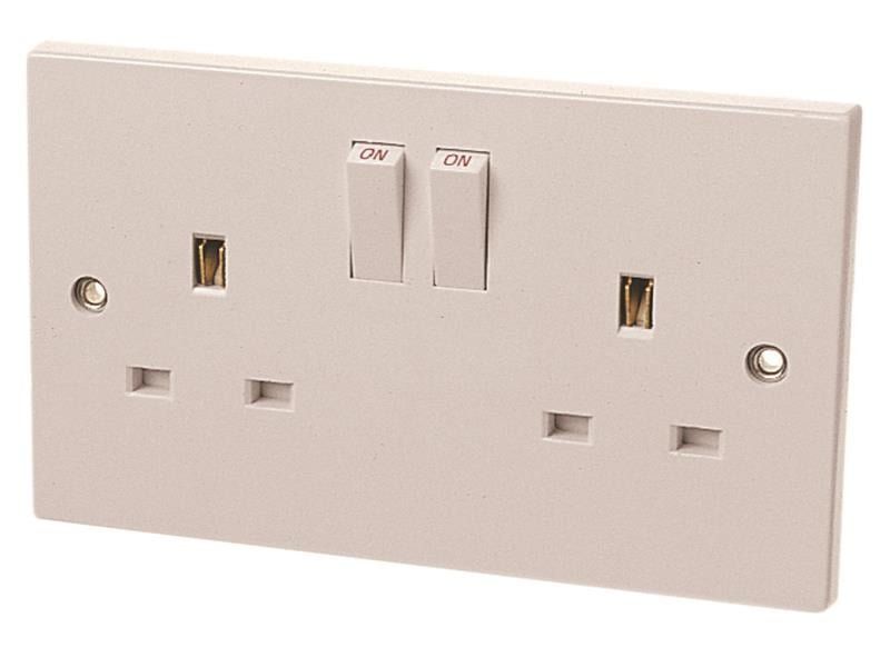 Dencon 4409NB Switched Socket 2-Gang 13A - Image 1