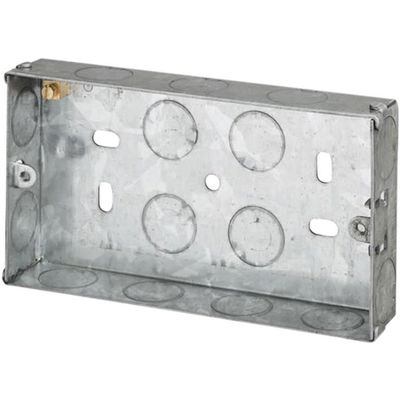 Dencon 8845NB Metal Back Box 2-Gang 25Mm - Thumbnail 2