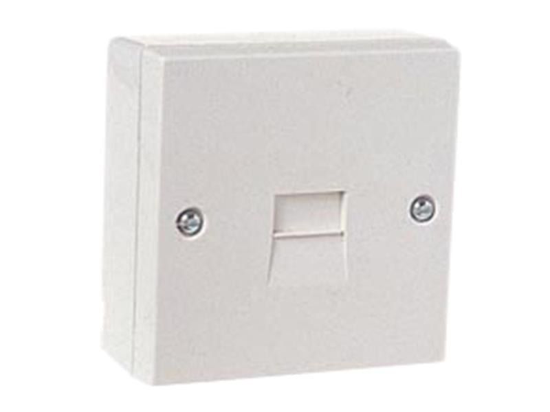 Dencon 7201 Telephone Socket 1 Way White - Image 1