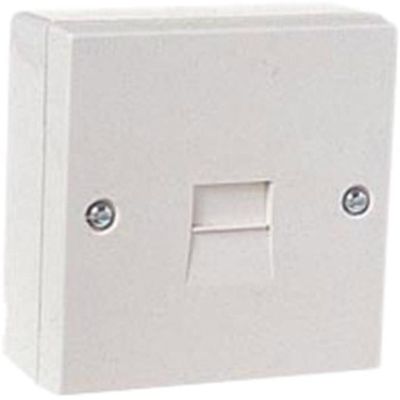 Dencon 7201 Telephone Socket 1 Way White - Thumbnail 2