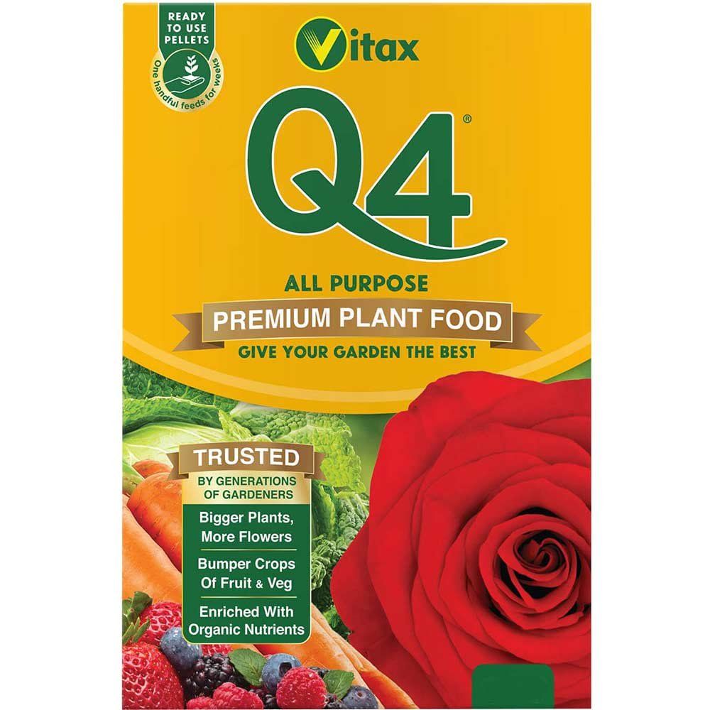 Vitax 6QF96 Q4 Pelleted Fertilizer 0.9Kg Box - Image 1