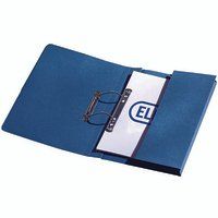 Elba Stratford Spring Pocket Transfer File Manilla Foolscap 320gsm Blue (Pack 25) - 100090146 - Image 1