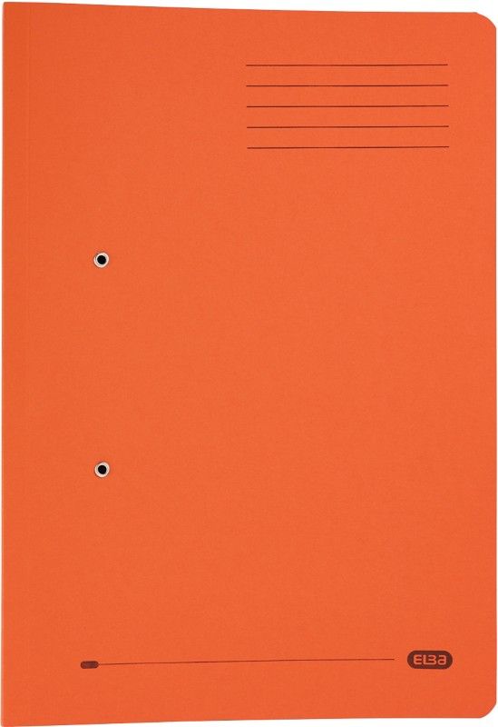 Elba Stratford Spring Pocket Transfer File Manilla Foolscap 320gsm Orange (Pack 25) - 100090148 - Image 1