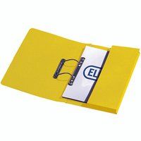 Elba Stratford Spring Pocket Transfer File Manilla Foolscap 320gsm Yellow (Pack 25) - 100090150