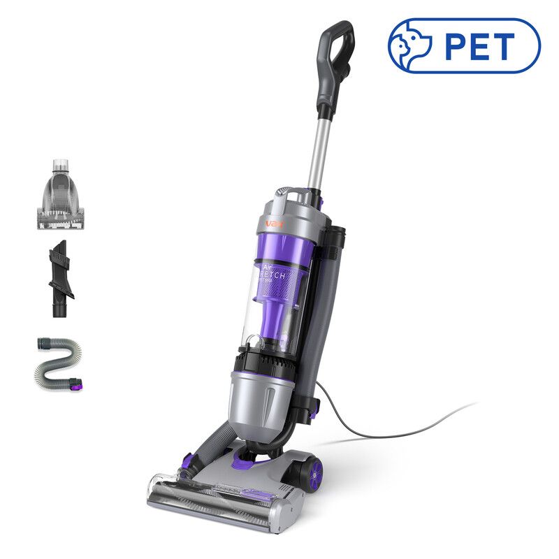 VAX Air Stretch Pet Max U85-AS-Pme Upright Bagless Vacuum Cleaner - Silver & Purple, Purple - Image 1
