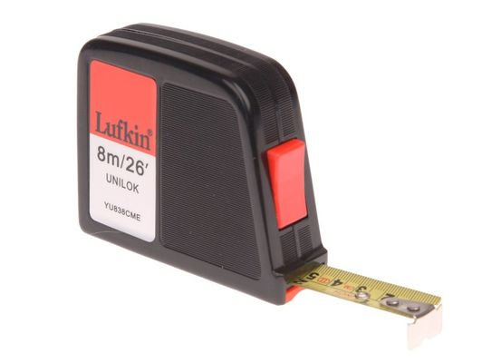 Crescent Lufkin® T0061283811 Yu838Cme Unilok Pocket Tape 8M/26Ft (Width 19Mm)