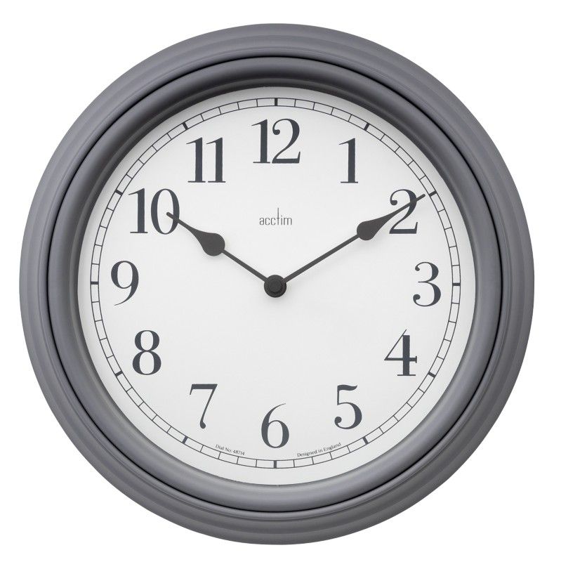 Devonshire Moden Country Style Wall Clock - Grey - Image 1