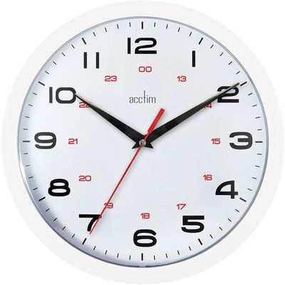 Aylesbury Office Wall Clock White - White