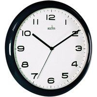 Acctim Aylesbury Quartz Wall Clock 245mm Diameter Black - 92/302 - Thumbnail 2