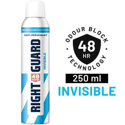 Right Guard Women 48h Invisible Antiperspirant Deodorant, 250ml - Thumbnail 2