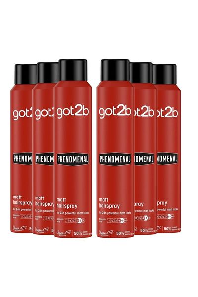 Schwarzkopf Got2b Phenomenal Finishing Hairspray 200ml - Natural Finish - Thumbnail 2
