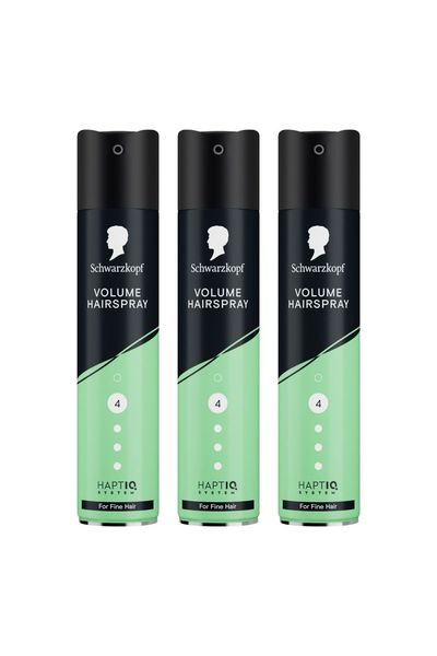 Schwarzkopf 'Hair Spray' Volume HL4, 250ml, 3 Pack in Black