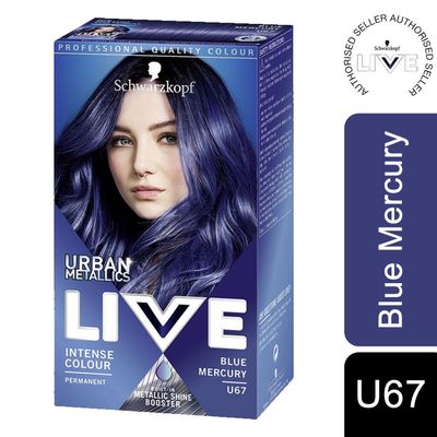 Schwarzkopf Women's LIVE Blue Mercury 'Hair Dye' Urban Metallics U67 3 Pack - Thumbnail 2