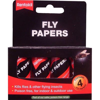 Rentokil FF40 Fly Papers (Pack 4)
