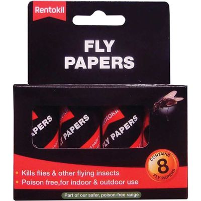Rentokil FF89 Fly Papers (Pack 8)