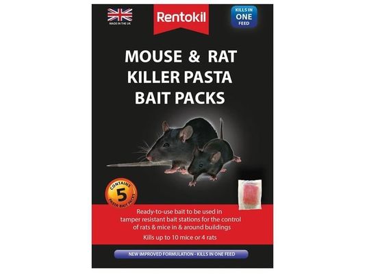 Rentokil FMR51 Mouse & Rat Killer Pasta Bait (Sachets 5)