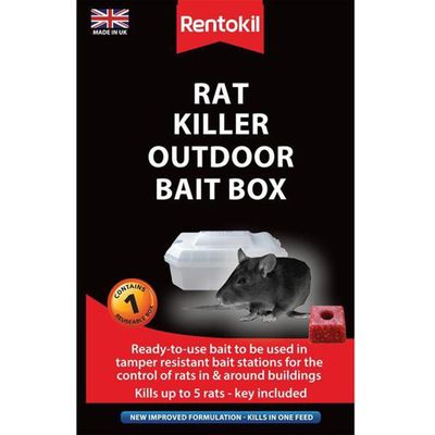Rentokil PSR71 Rat Killer Outdoor Bait Box - Thumbnail 2