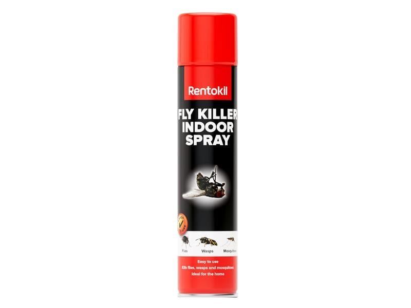Rentokil Fly Killer Indoor Spray 300ml - Red and Black - Image 1