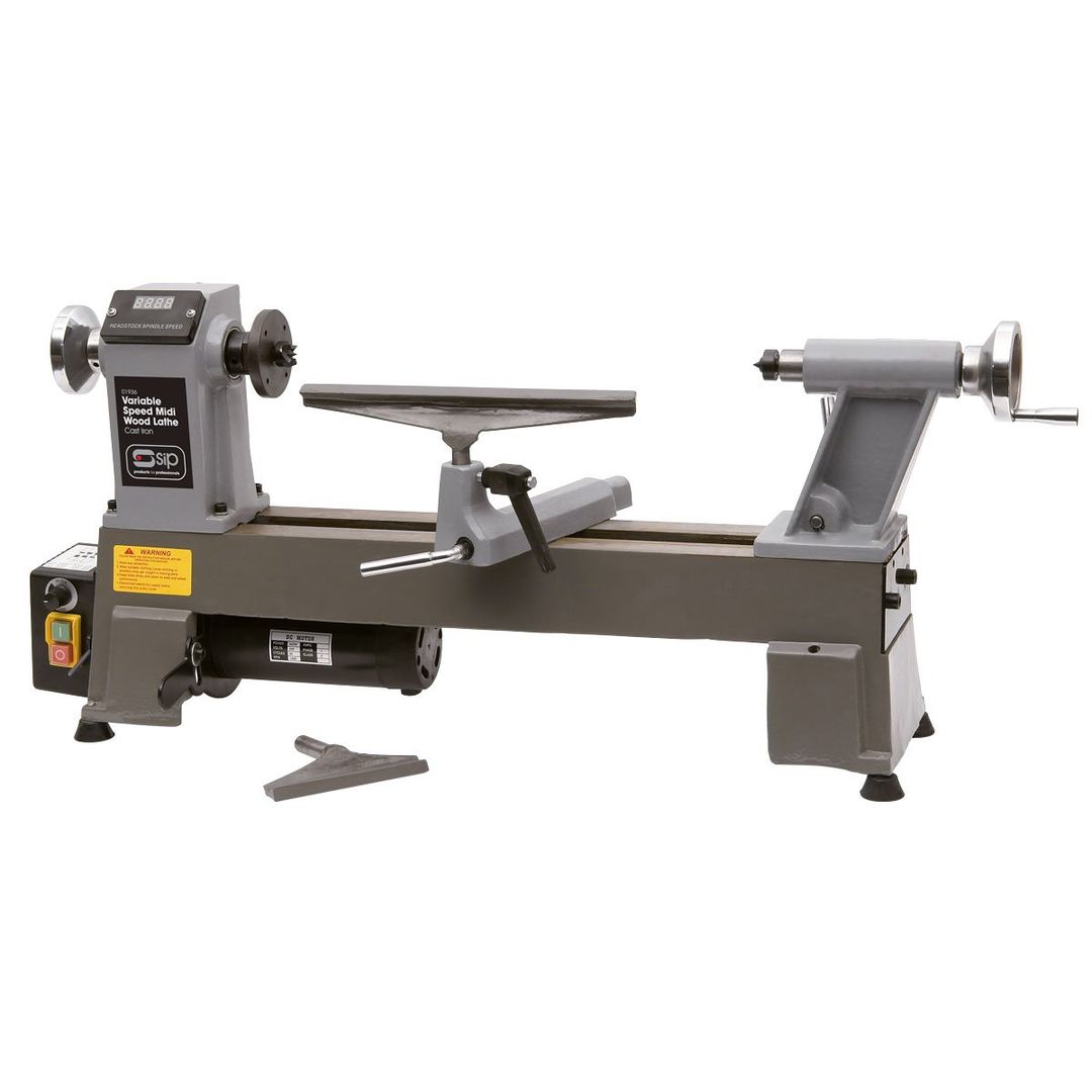 SIP SIP Variable Speed Midi Wood Lathe - Image 1