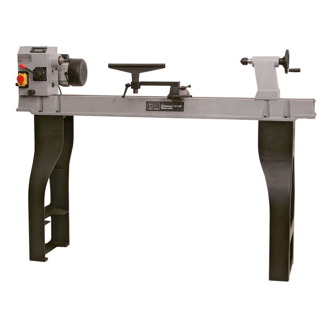 SIP SIP 14" x 43" Swivel Head Wood Lathe - Image 1