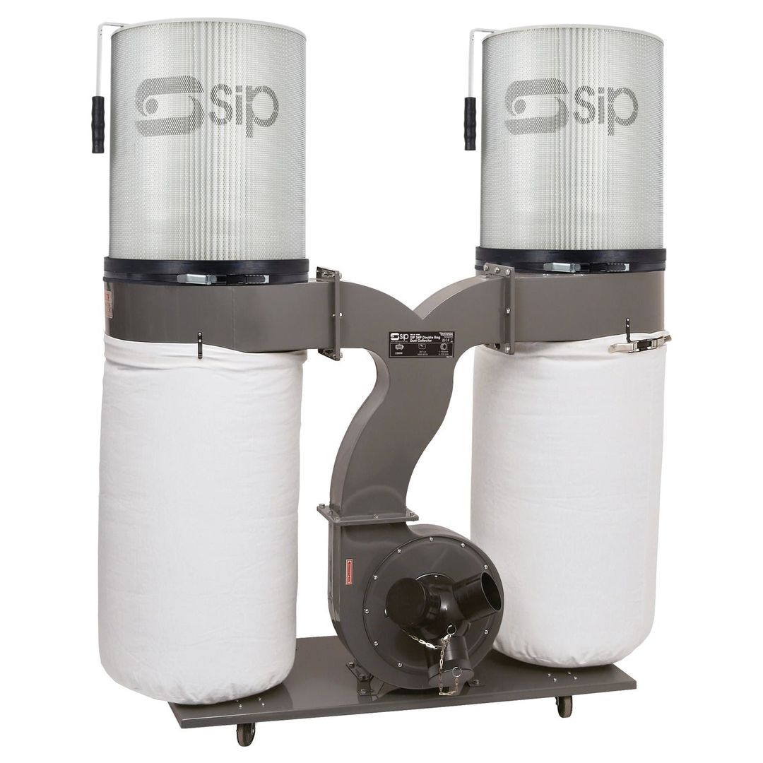 SIP SIP 3HP Double Bag Dust Collector Package - Image 1