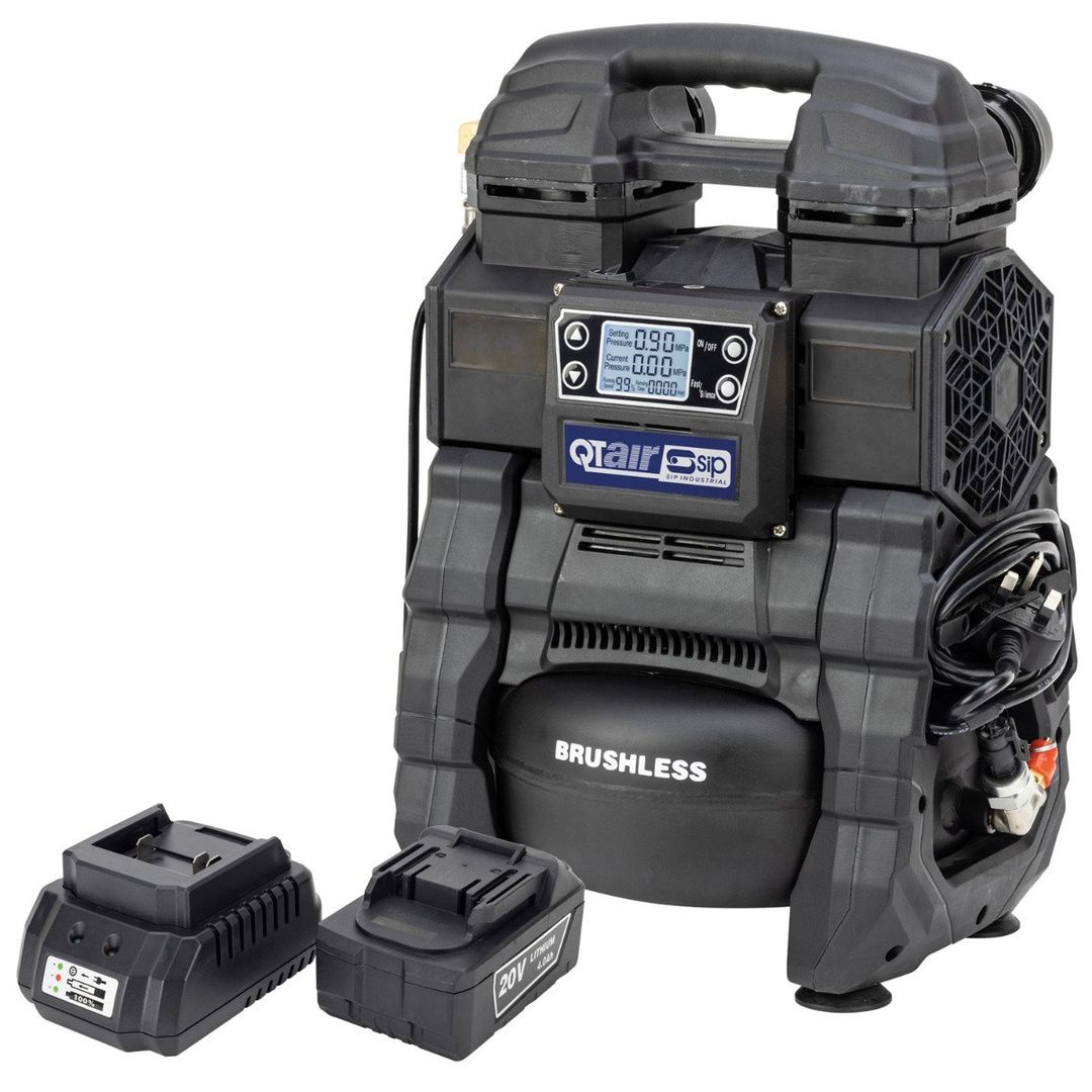 SIP SIP QT Battery & Mains 5 Litre Oilless Compressor - Image 1