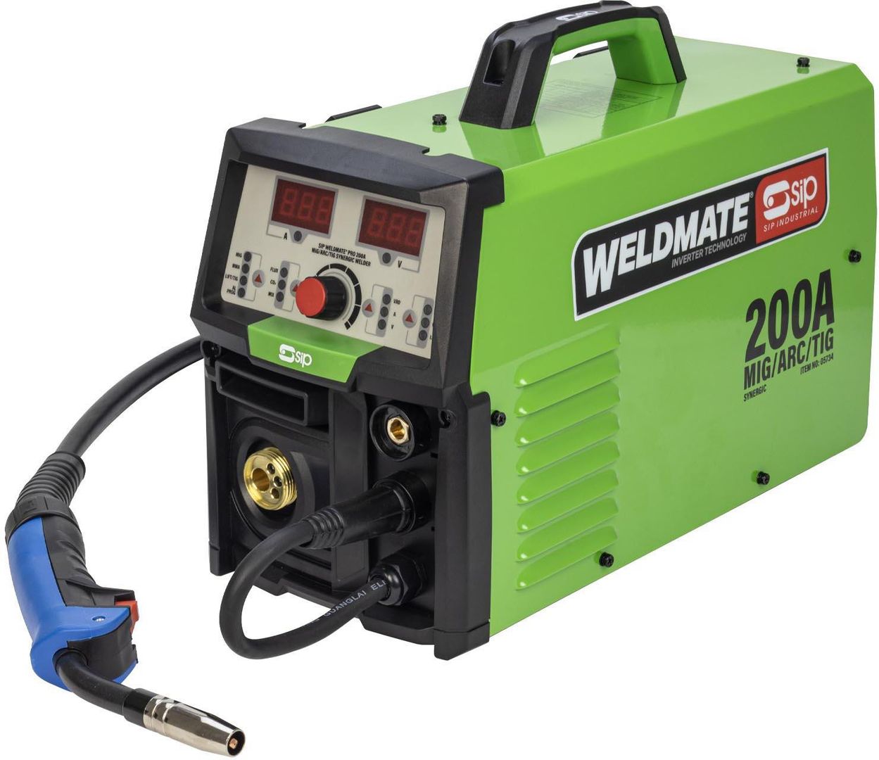 Sip 05734 Weldmate® Pro 200A Mig/Arc/Tig Synergic Welder - Image 1