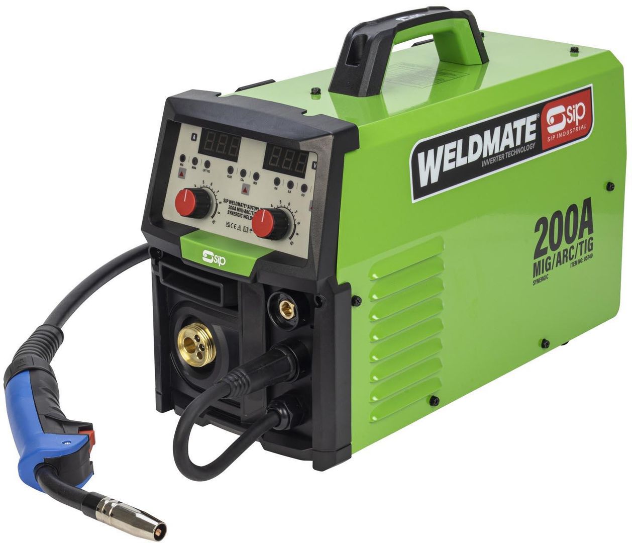 Sip 05740 Weldmate® Autoplus 200A Mig/Arc/Tig Synergic Welder - Image 1