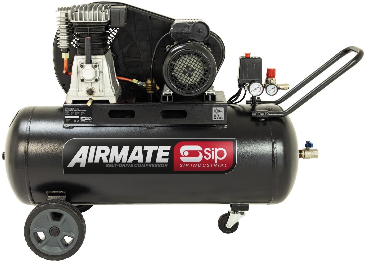 Sip 06458 Bd 3Hp 100Ltr Belt Drive Compressor - Image 1